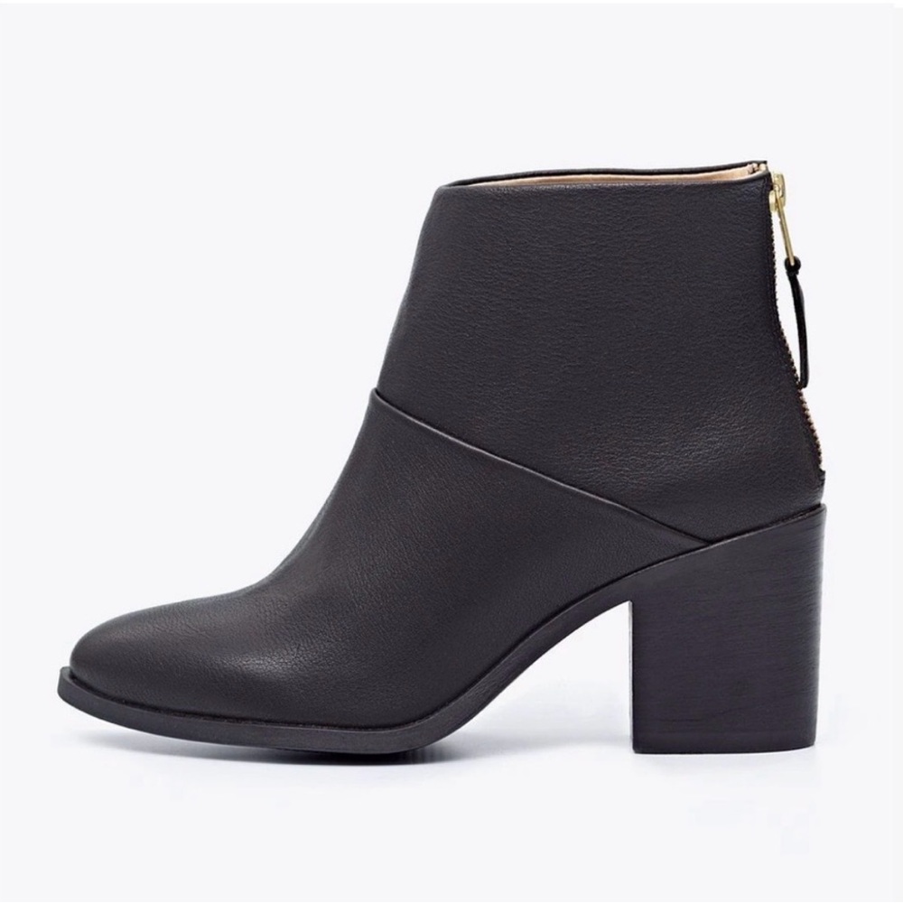 Nisolo Dari Black Leather Ankle Boot size 8.5 - Picture 2 of 13